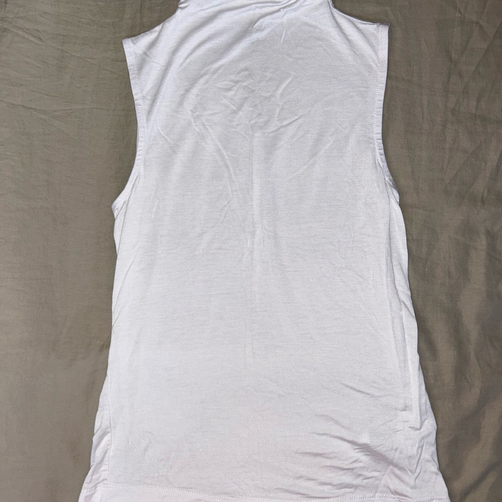 Christian Siriano Women’s XS‎ White Rayon-Spandex Sleeveless Top